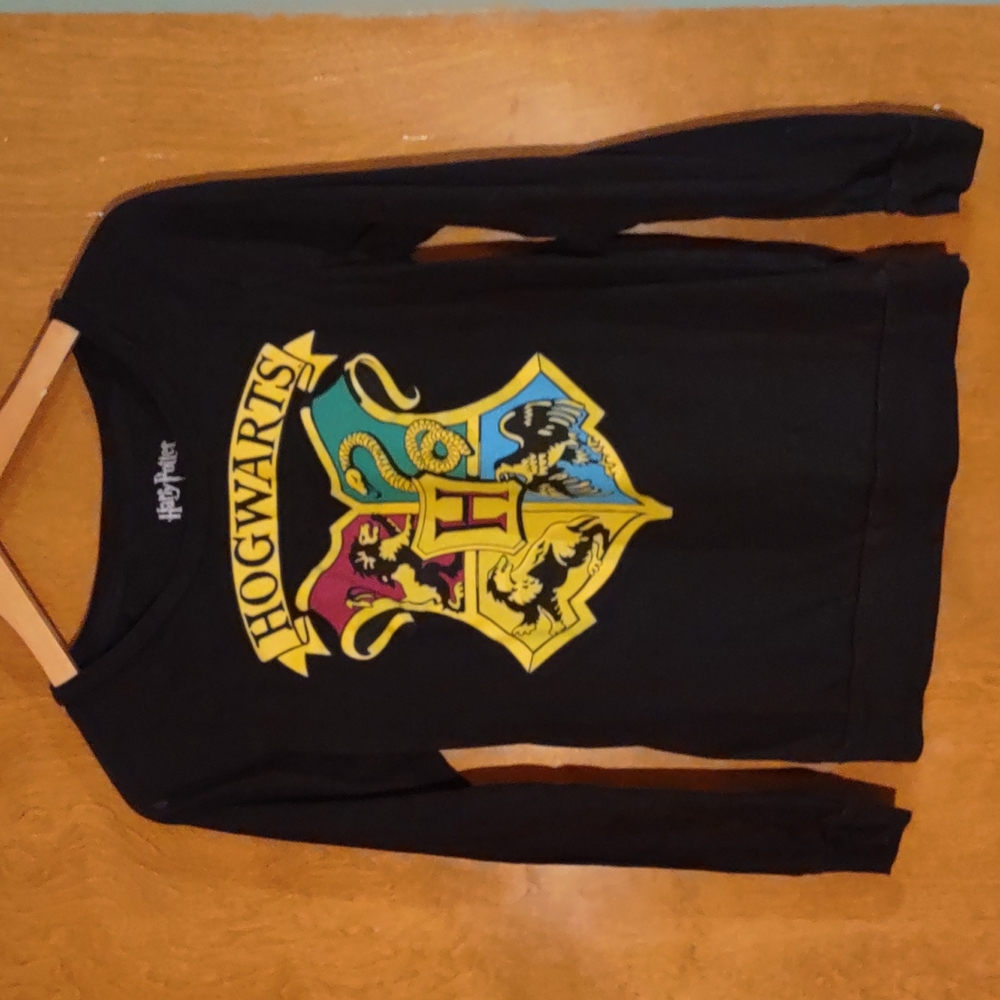 Harry Potter Hogwarts Black Long Sleeve Shirt